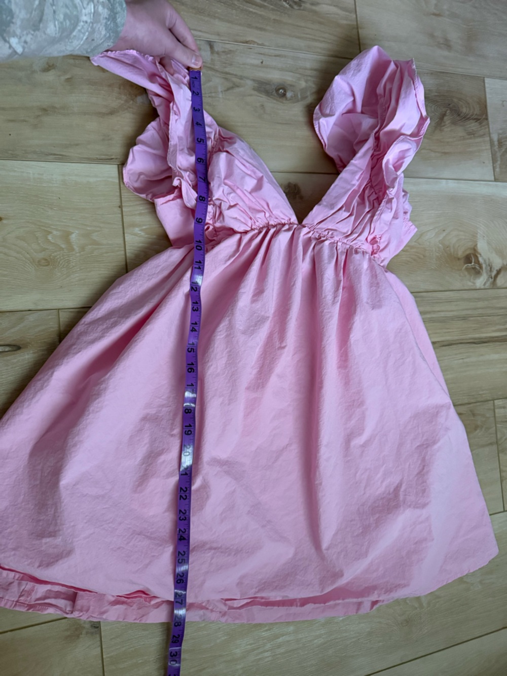 Source Unknown Pink Ruffle Mini Dress - Picture 3 of 6